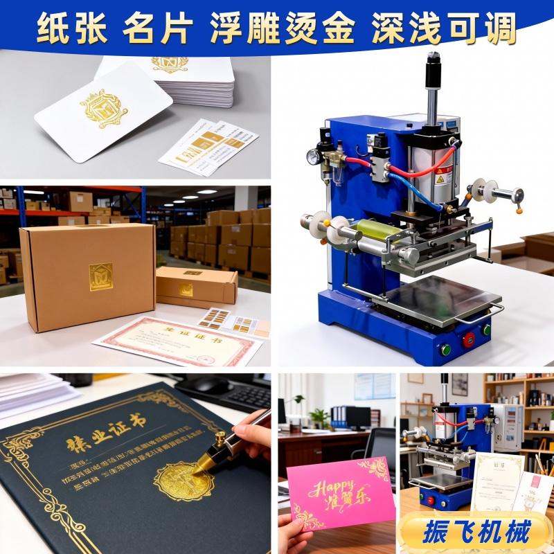 <b>纸张名片浮雕压印烫金机</b>